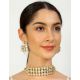 Handcrafted Kundan Grid Choker Necklace Set